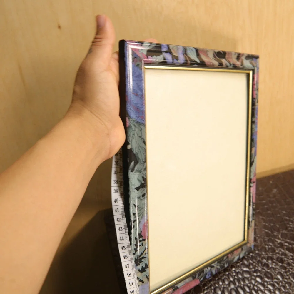 Vintage Floral Photo Frame 8x10 Pink Purple Botanical Wall Decor 11.5x13.5